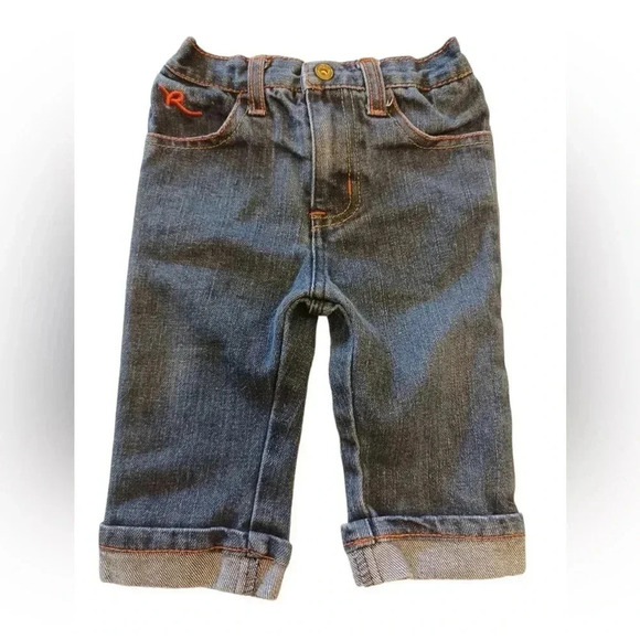Roca Wear Medium Wash Denim Jeans Size 3-6 Months - Picture 3 of 6
